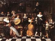 MOLENAER, Jan Miense Family Making Music ag Sweden oil painting reproduction